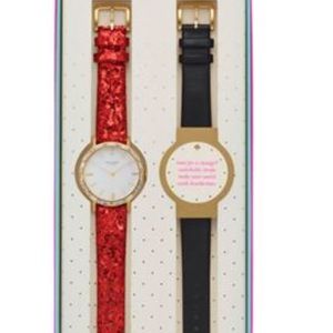 Kate Spade grand pave interchangeable band watch